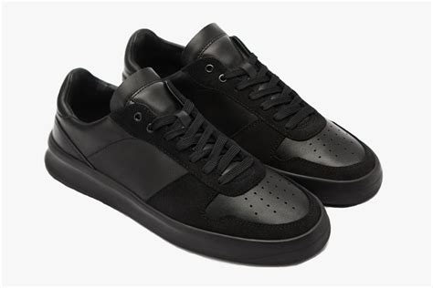 all black designer sneakers